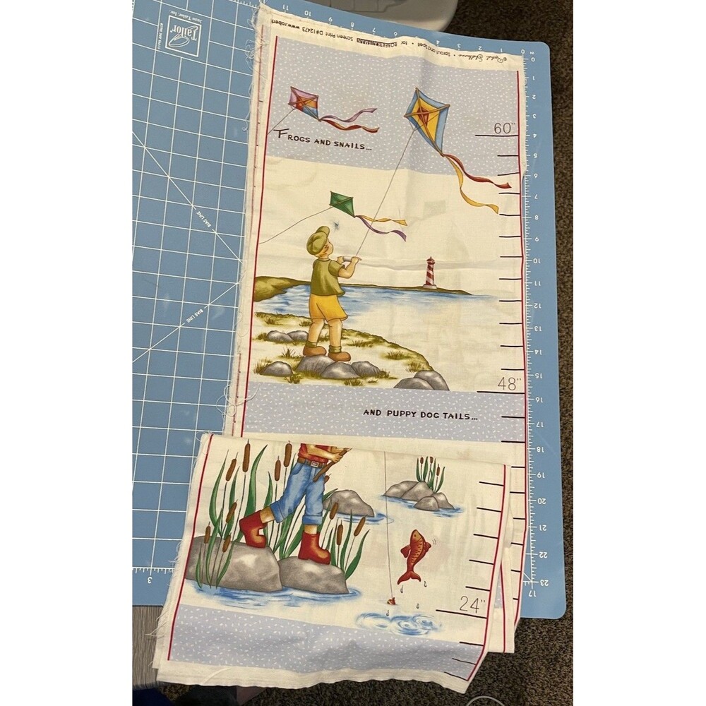 Robert Kaufman 12473 Sprout and Spell Retro Screen Printed Panels Set of 2